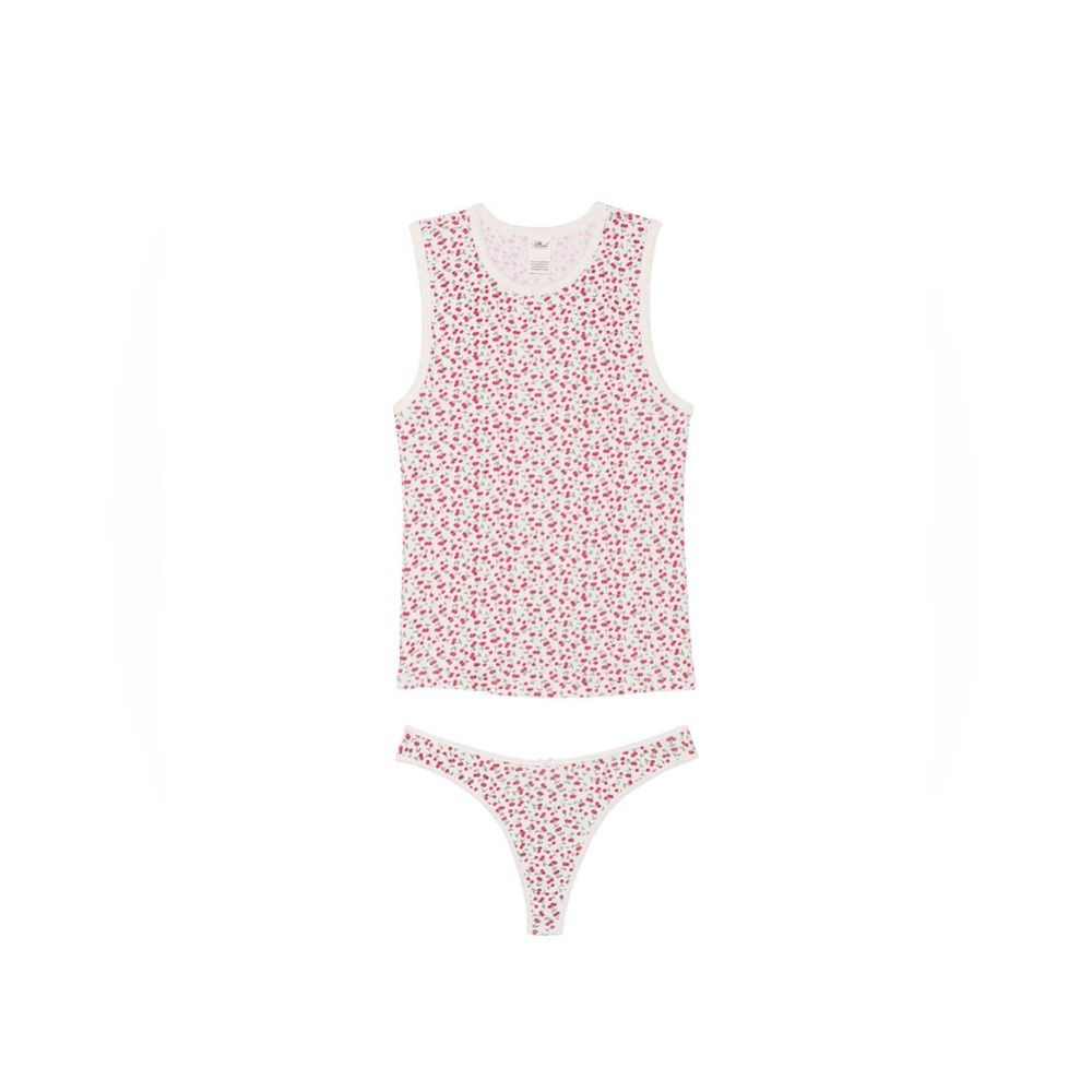 🔥 2ND LISTING PINK BY FRANKIES BIKINIS NIGHTTIME TANK TOP AND PANTY SET - Picture 3 of 10